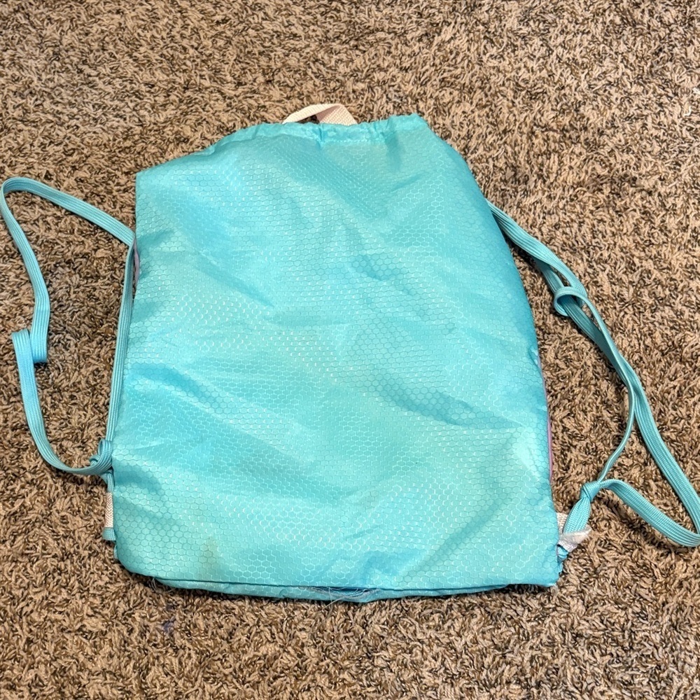 Disney Stitch Sparkly Floral Kids Drawstring Bag - Picture 2 of 6